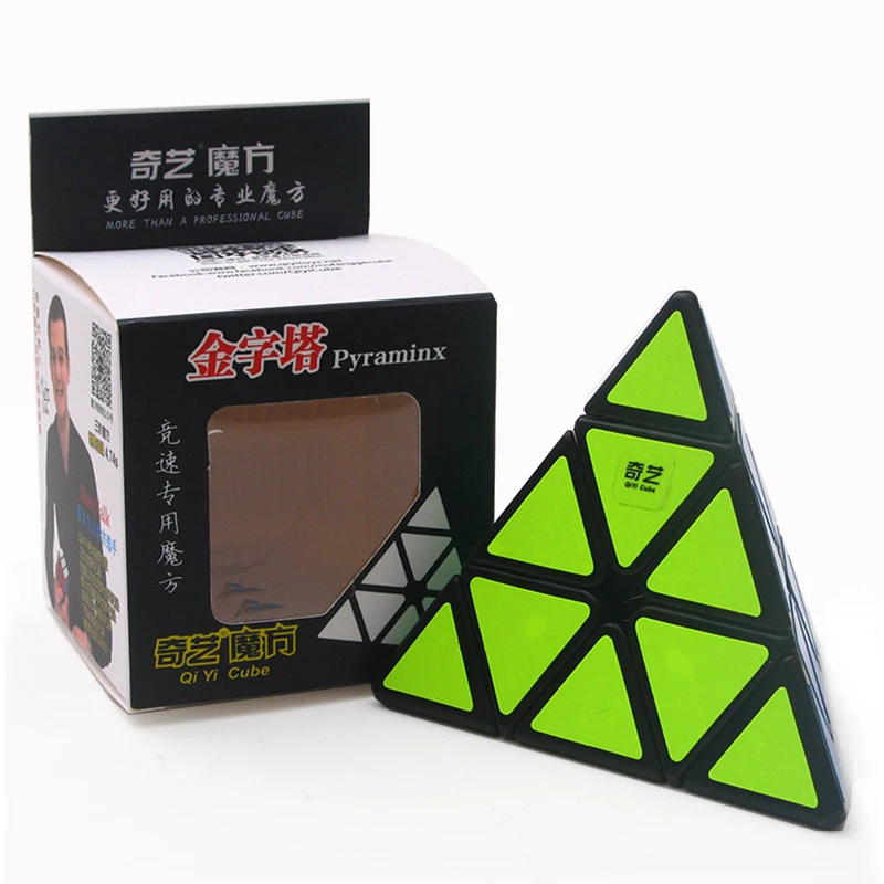 Qiyi Cube Mofangge 3x3x3 Пирамида магический куб профессиональные магические кубики Пазлы