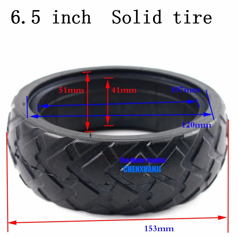 6.5 Inches Porous Design Hollow Damping Solid Tyre Non-Pneumatic Tire for 2 Wheels Hoverboard Self Balancing Electric Scooter
6.5 Inches Porous Design Hollow Damping Solid Tyre Non-Pneumatic Tire for 2 Wheels Hoverboard Self Balancing Electric Scooter
