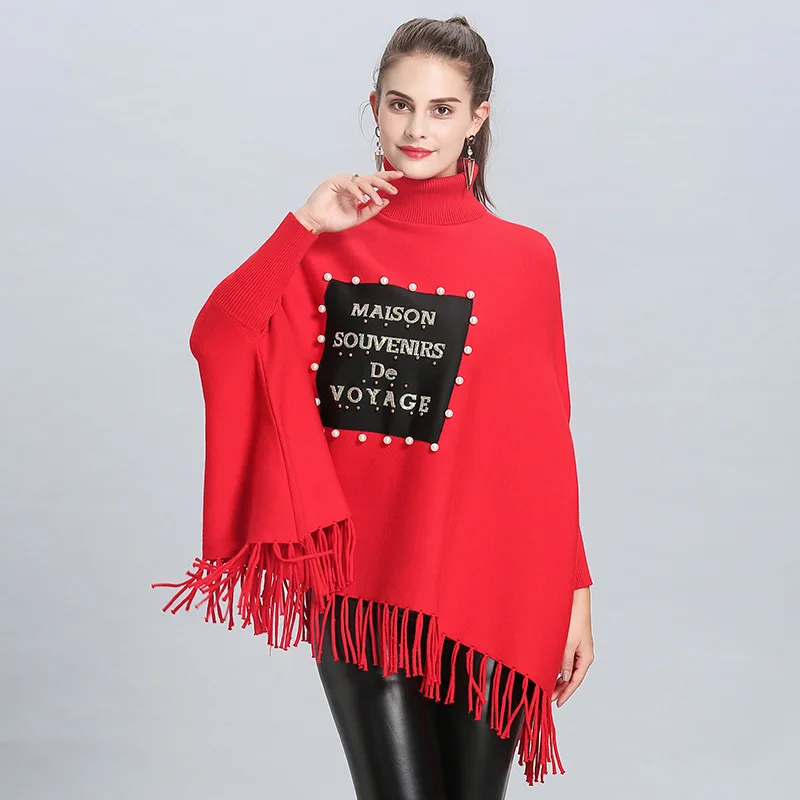 2018 Winter Warm Knitted Cape Patchwork Maison Souvenirs De Voyage Sweater Autumn Pullover Fashion Women Loose Tassel Poncho
2018 Winter Warm Knitted Cape Patchwork Maison Souvenirs De Voyage Sweater Autumn Pullover Fashion Women Loose Tassel Poncho