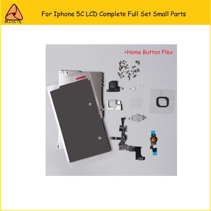 20pcs/lot LCD Complete Full Set Small Parts for iPhone 5C LCD Assembly Full Set Parts Front Camera home button earspeaker flex
20pcs/lot LCD Complete Full Set Small Parts for iPhone 5C LCD Assembly Full Set Parts Front Camera home button earspeaker flex