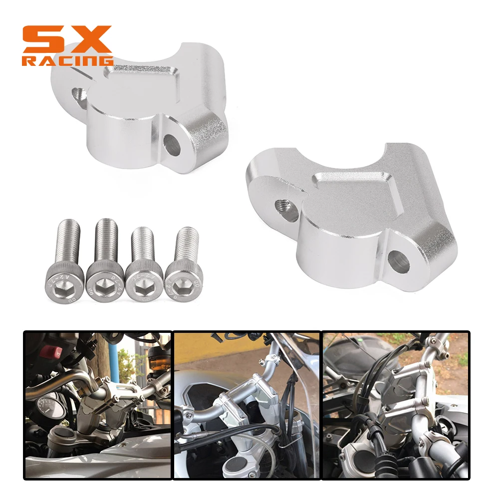Motorcycle Silver Handlebar Riser Up Backs Moves Bracket Kit Clamp For BMW R1200GS LC 2013-2017 R1200GS ADV 2014-2017
Motorcycle Silver Handlebar Riser Up Backs Moves Bracket Kit Clamp For BMW R1200GS LC 2013-2017 R1200GS ADV 2014-2017