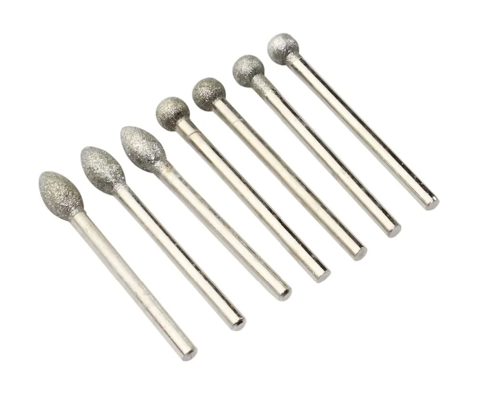 20 Pcs 3mm Shank Dremel Diamond Burr Grinding Bits Coated Cylinder Head Mounted Points Grinding Bit
20 Pcs 3mm Shank Dremel Diamond Burr Grinding Bits Coated Cylinder Head Mounted Points Grinding Bit