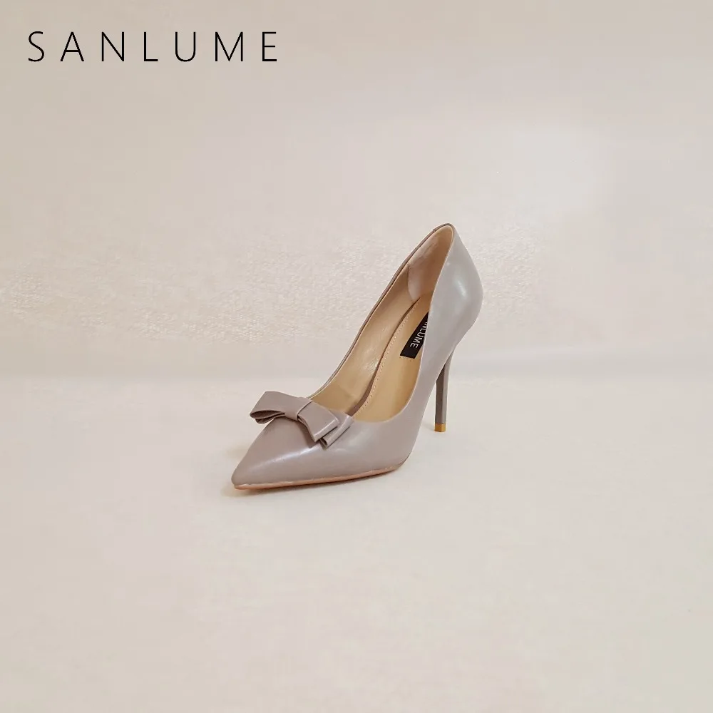 SANLUME Autumn Gray Heels Pumps Women Shoes Woman Extreme High Heels Butterfly-Knot Thin Spike Stiletto Ladies Sexy Party Shoes
SANLUME Autumn Gray Heels Pumps Women Shoes Woman Extreme High Heels Butterfly-Knot Thin Spike Stiletto Ladies Sexy Party Shoes