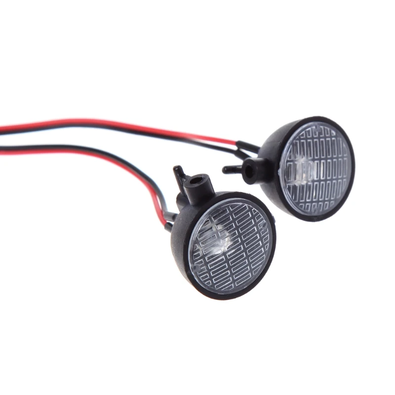2Pcs Round LED Light With Cover for 1/10 RC SCX10 D90 Crawler HSP Car Parts | Игрушки и хобби
