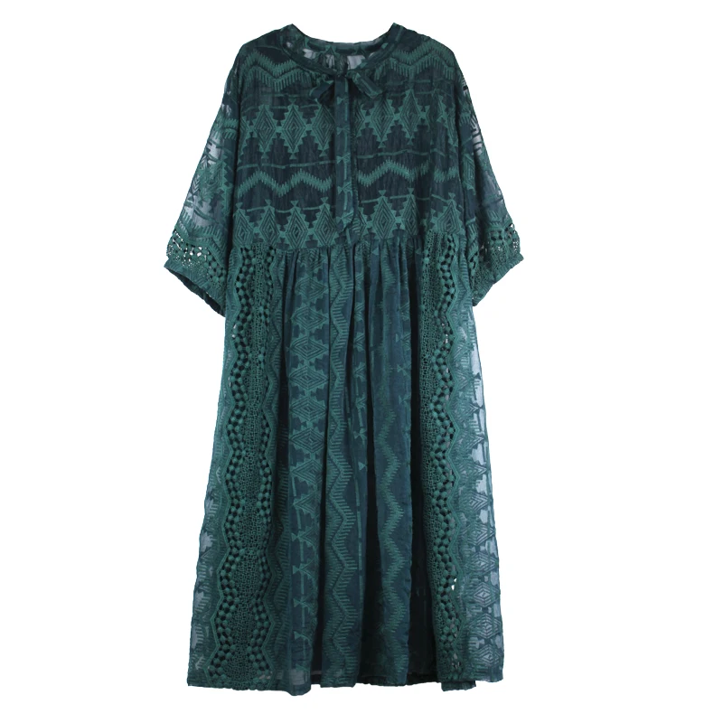Woman Chiffon Lace Hollow Out Dresses Spring 2020 Plus Size Ladies Work Casual Loose Fashion Large Size Summer Dresses Female
Woman Chiffon Lace Hollow Out Dresses Spring 2020 Plus Size Ladies Work Casual Loose Fashion Large Size Summer Dresses Female