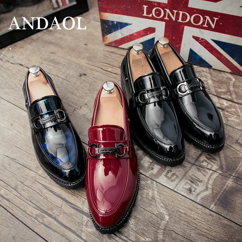 ANDAOL Men's Leather Casual Shoes Handmade Top quality Waterproof Business Office slip-on Shoes New Luxury Wedding Party Loafers
ANDAOL Men's Leather Casual Shoes Handmade Top quality Waterproof Business Office slip-on Shoes New Luxury Wedding Party Loafers