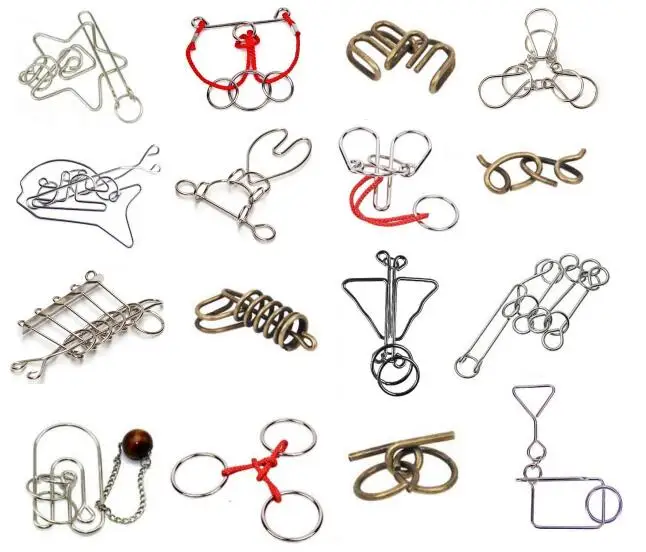 IQ Metal Wire Puzzle Magic Brain Teaser Rings Rope Puzzles Game for Adults Children
IQ Metal Wire Puzzle Magic Brain Teaser Rings Rope Puzzles Game for Adults Children