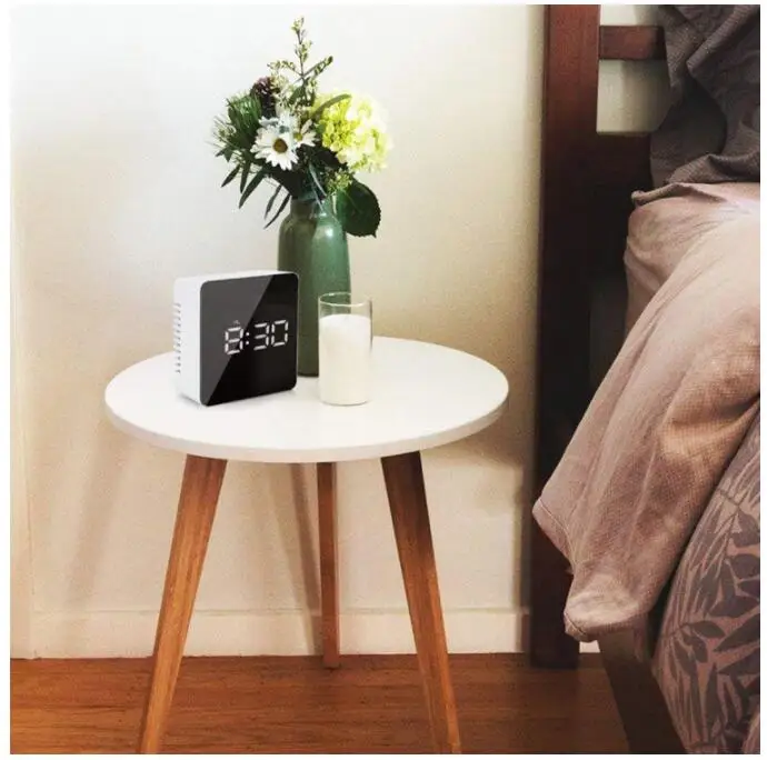 Digital LED Alarm Clock Multifunctional Noiseless LED Mirror Clock Display Electronic Desk Table Clocks
Digital LED Alarm Clock Multifunctional Noiseless LED Mirror Clock Display Electronic Desk Table Clocks