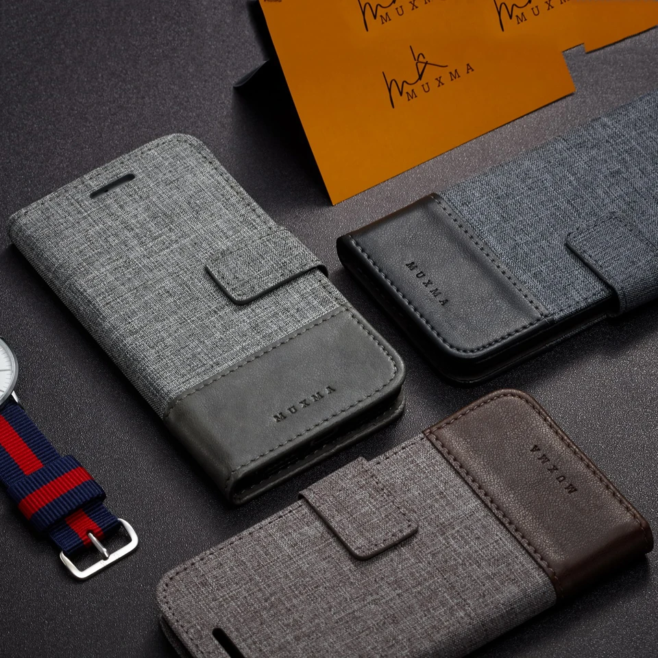 Роскошная джинсовая ткань + кошелек флип-кошелек кожаный чехол для XiaoMi A2 A1 5C 5S Plus