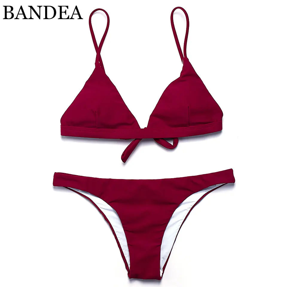 BANDEA 2019 sexy bikini solid color women swimwear bikini set swimsuit Very cheeky brazilian bottom Maillot De Bain Bikini
BANDEA 2019 sexy bikini solid color women swimwear bikini set swimsuit Very cheeky brazilian bottom Maillot De Bain Bikini