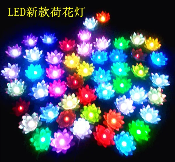 Colorful Changing LED Lotus Lamp Floating Water Wishing Lantern Artificial Silk Flower Candle Lights
Colorful Changing LED Lotus Lamp Floating Water Wishing Lantern Artificial Silk Flower Candle Lights