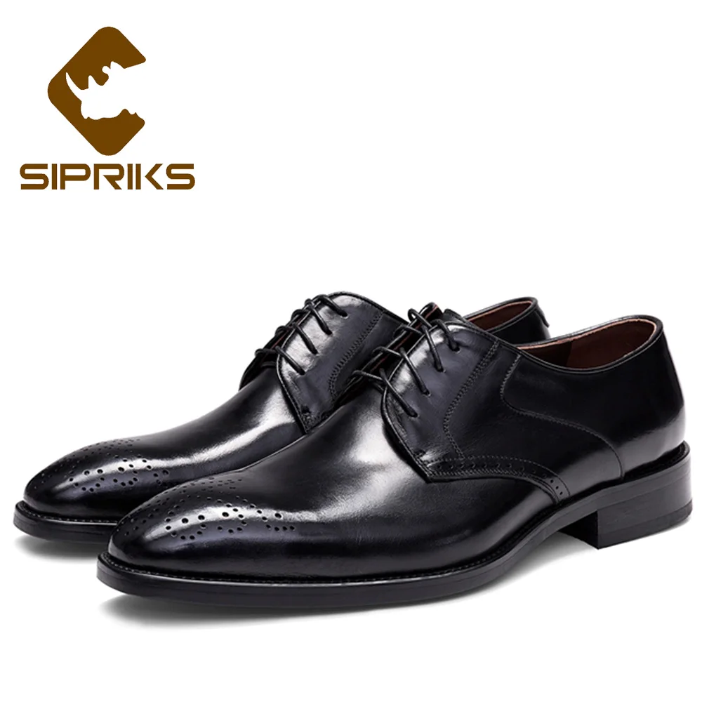 Sipriks Mens Luxury Imported Italian Leather Derby Shoes Custom Goodyear Welted Brogue Shoes Rubber Sole Sewing Formal Shoes 44
Sipriks Mens Luxury Imported Italian Leather Derby Shoes Custom Goodyear Welted Brogue Shoes Rubber Sole Sewing Formal Shoes 44