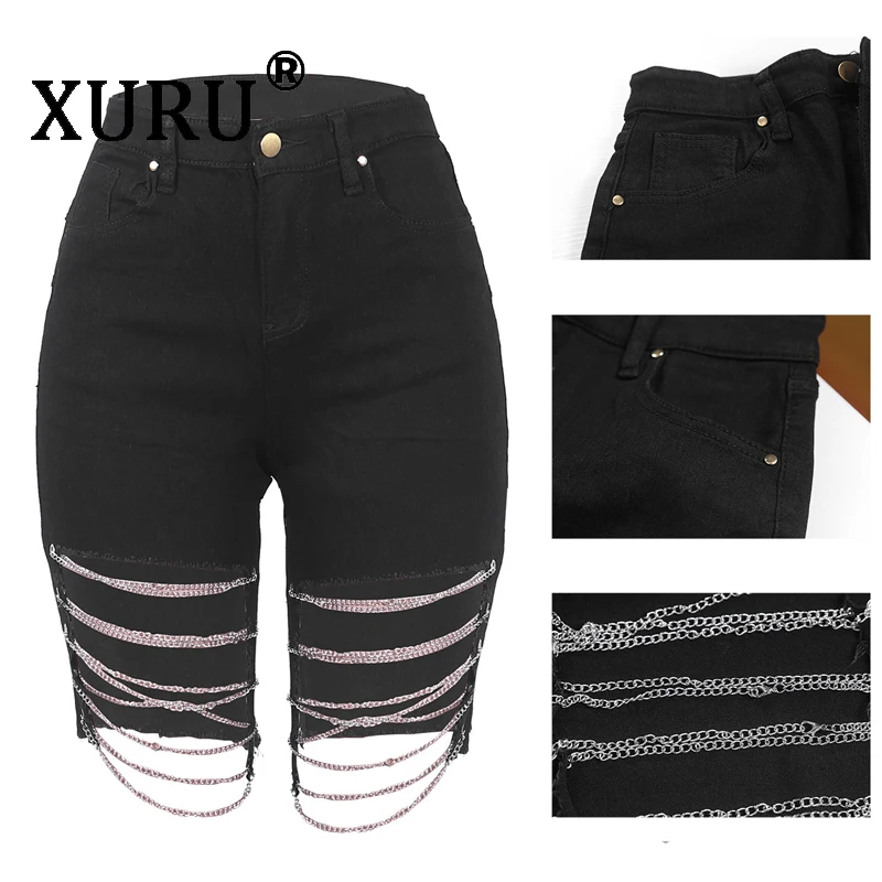 XURU New Washed Jeans Two-Piece Buttoned Open Back Jeans Set Sexy Broken Chain Washed Jeans
XURU New Washed Jeans Two-Piece Buttoned Open Back Jeans Set Sexy Broken Chain Washed Jeans