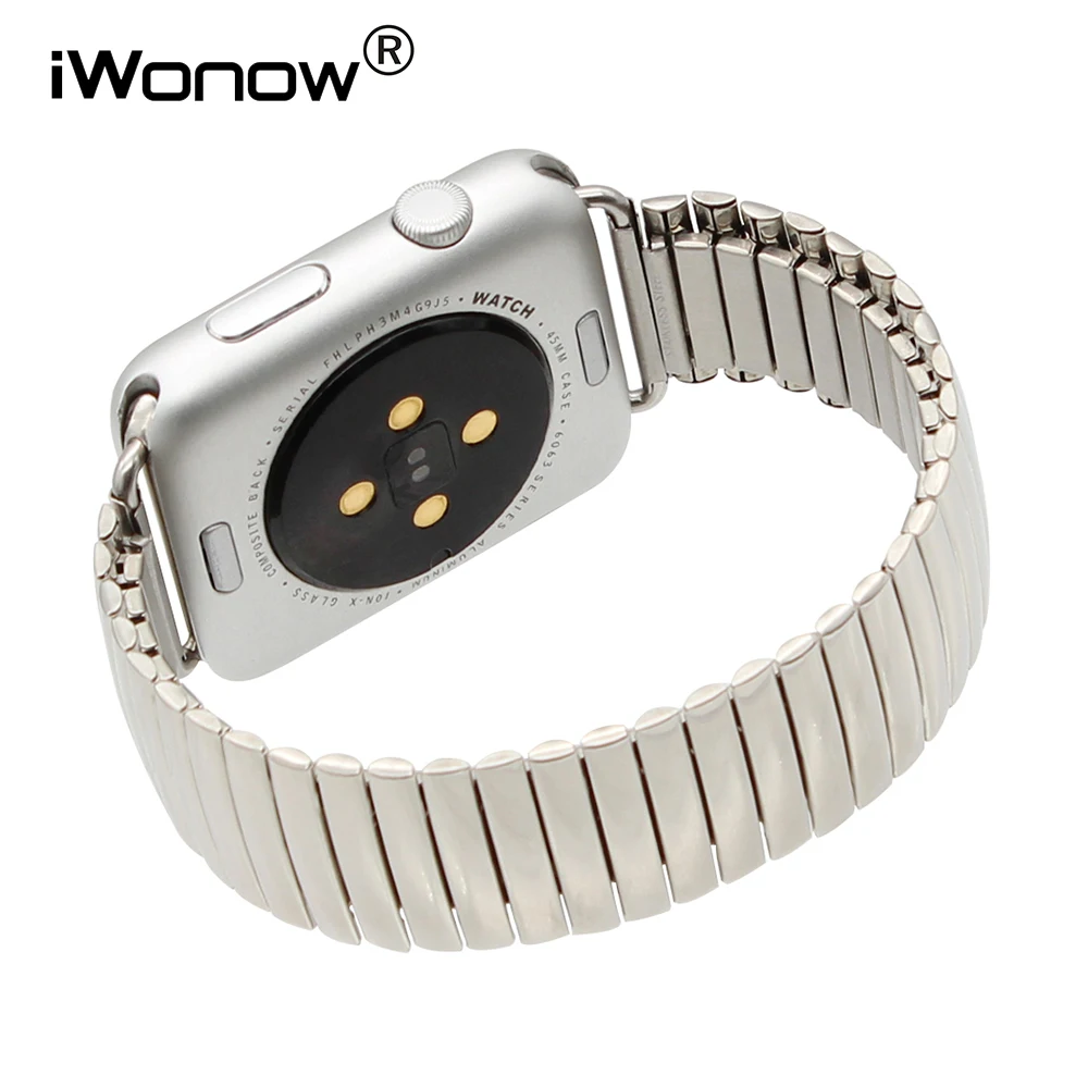 Flexible Stainless Steel Watchband for iWatch Apple Watch Series 5 4 3 2 1 38mm 40mm 42mm 44mm Elastic Strap Wrist Band Bracelet
Flexible Stainless Steel Watchband for iWatch Apple Watch Series 5 4 3 2 1 38mm 40mm 42mm 44mm Elastic Strap Wrist Band Bracelet
