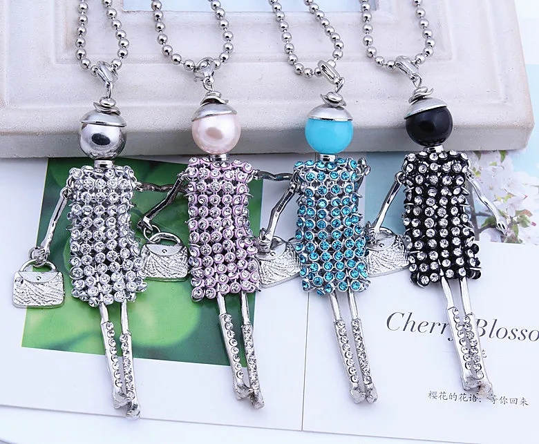 HOCOLE New Fashion doll Pendant Necklace Jewelry sales lovely Dress Doll pendant jewelry Women doll necklace free shipping 2017
HOCOLE New Fashion doll Pendant Necklace Jewelry sales lovely Dress Doll pendant jewelry Women doll necklace free shipping 2017