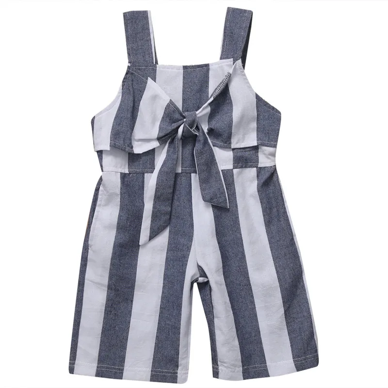 Infant Baby Kids Girls Striped Jumpsuit Romper Bow Sleeveless Baby Romper Clothes Casual Fashion Outfits Playsuit
Infant Baby Kids Girls Striped Jumpsuit Romper Bow Sleeveless Baby Romper Clothes Casual Fashion Outfits Playsuit