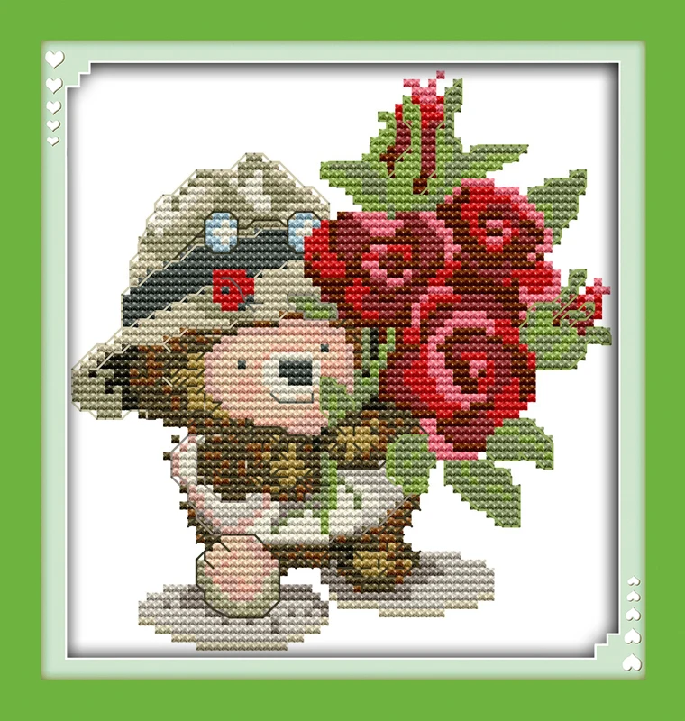 Hedgehog send flowers cross stitch kit animal 18ct 14ct count canvas stitches embroidery DIY handmade needlework plus
Hedgehog send flowers cross stitch kit animal 18ct 14ct count canvas stitches embroidery DIY handmade needlework plus