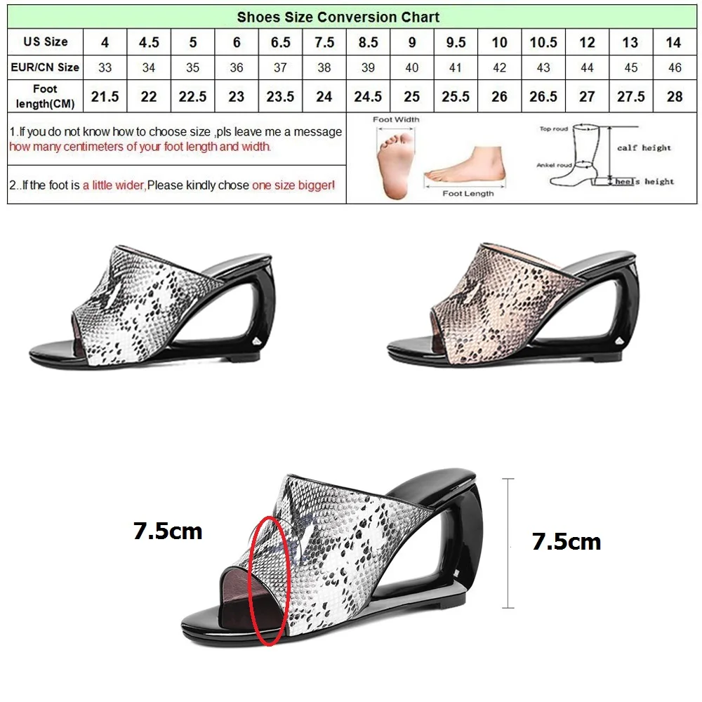 DRFARGO 2019 Fashion Summer Slippers for Women Sheepskin Genuine Leather High Heels XZ030613 High Vamp Snake skin Pattern 34-39
DRFARGO 2019 Fashion Summer Slippers for Women Sheepskin Genuine Leather High Heels XZ030613 High Vamp Snake skin Pattern 34-39