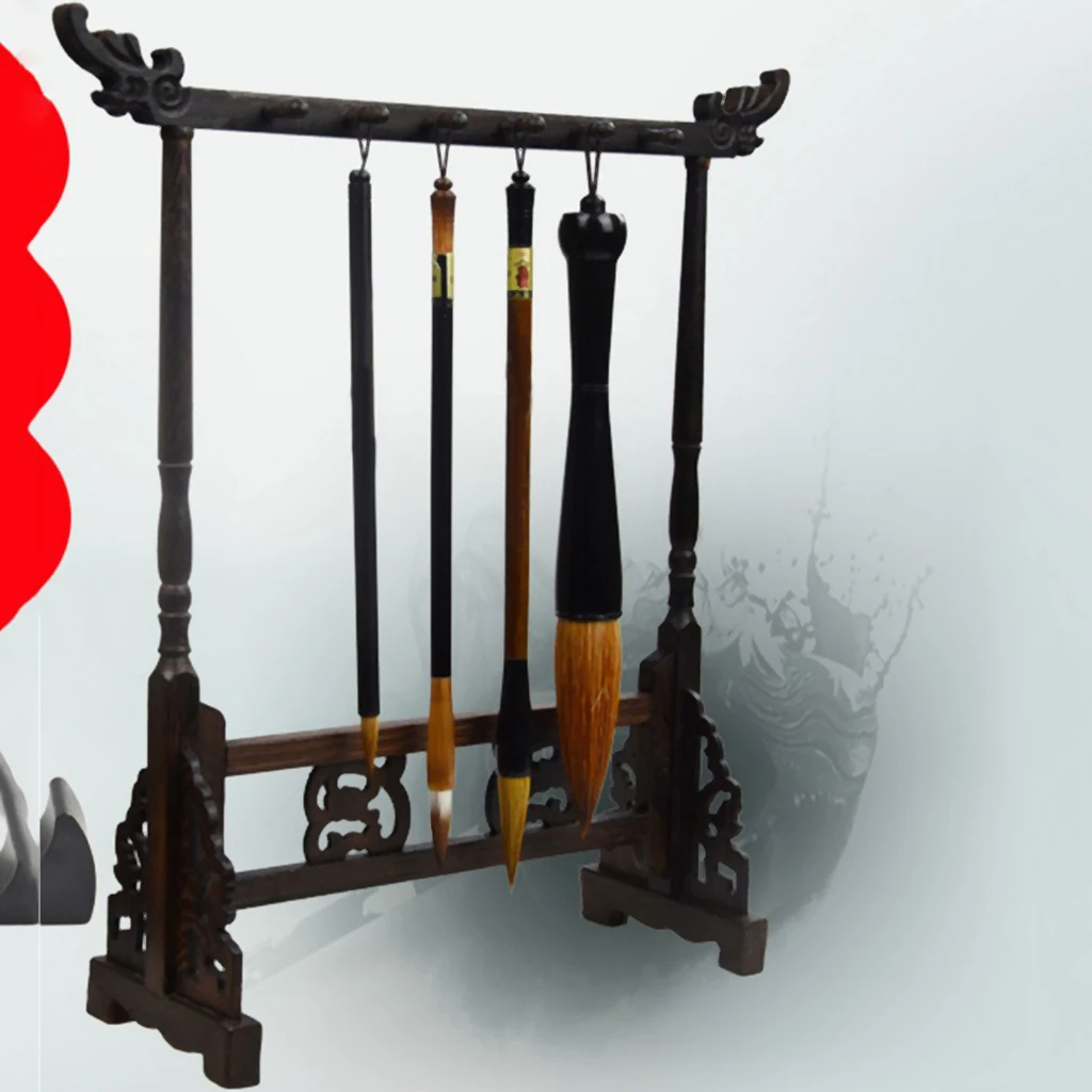 Calligraphy Paint Pen Chinese Writing Brush Stand Hanging Rack with 12 Hanging Pins
Calligraphy Paint Pen Chinese Writing Brush Stand Hanging Rack with 12 Hanging Pins