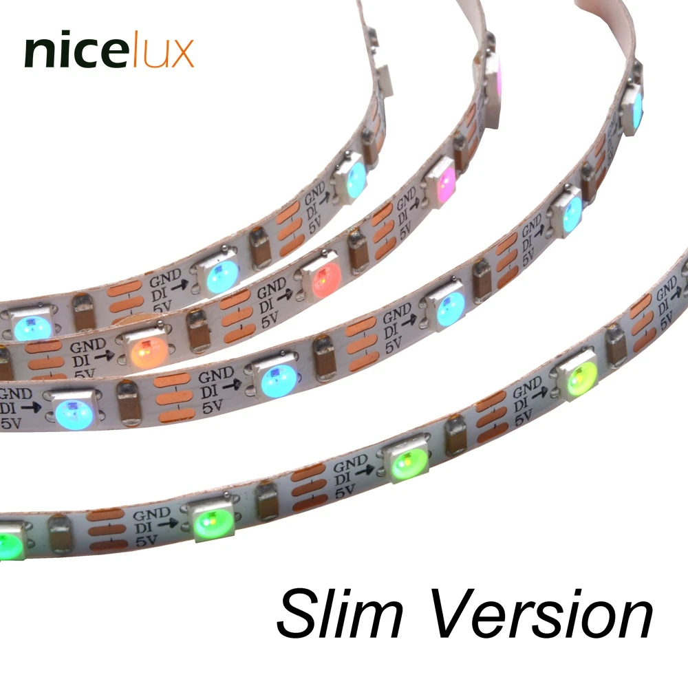 Mini Pixel flexible 3 Pin LED Strip DC5V 60LEDs/M 5mm Slim Version Non-waterproof SK6812 Dream Color Chasing Digital Light
Mini Pixel flexible 3 Pin LED Strip DC5V 60LEDs/M 5mm Slim Version Non-waterproof SK6812 Dream Color Chasing Digital Light