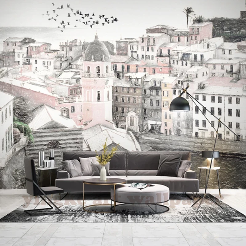 Mediterranean style 3D Photo Wallpaper Northern Europe City buid Living Room TV Backdrop Home Decor Mural Wallpaper For Bedroom
Mediterranean style 3D Photo Wallpaper Northern Europe City buid Living Room TV Backdrop Home Decor Mural Wallpaper For Bedroom