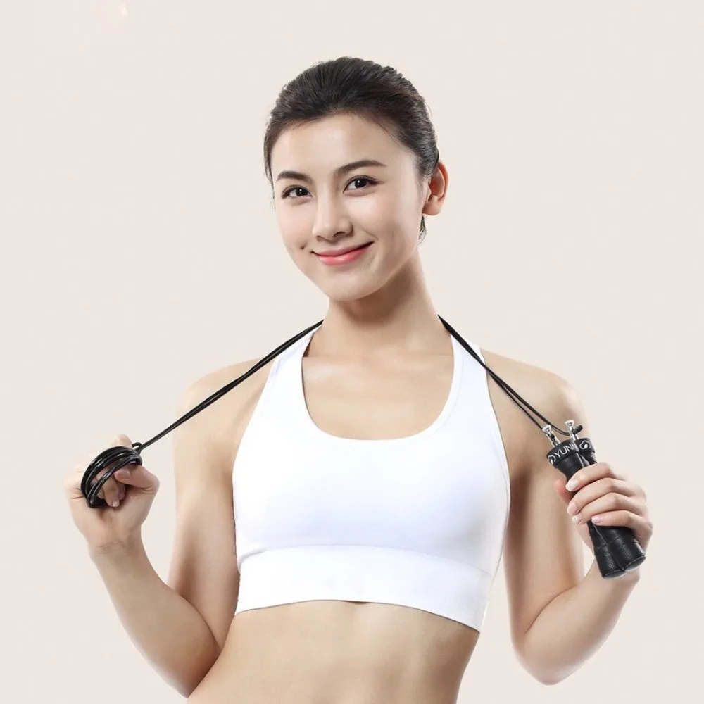 100% Xiaomi yunmai Спортивная Скакалка цельный подшипник двойной трос тяжелый