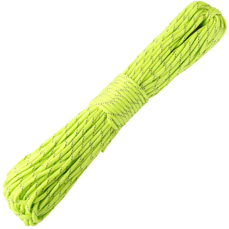 QingGear 100 Feet 31 Meter Reflective Paracord Parachute Rope Cord Lanyard 7 Strand Type For Climbing Camping
QingGear 100 Feet 31 Meter Reflective Paracord Parachute Rope Cord Lanyard 7 Strand Type For Climbing Camping
