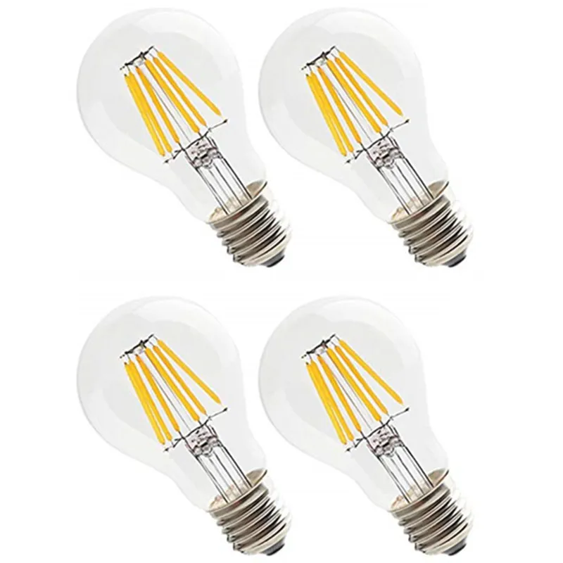 4pcs/lot A60 LED Filament Light 6W E27 560lm Cool Warm White Color Retro light Edison Bulbs Vintage Filament Lamp AC220-240V
4pcs/lot A60 LED Filament Light 6W E27 560lm Cool Warm White Color Retro light Edison Bulbs Vintage Filament Lamp AC220-240V