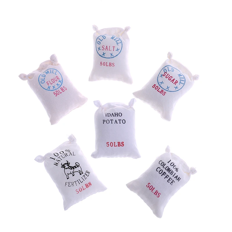 Dollhouse Miniature 1:12 Doll House DIY Hut Doll House Mini Food Accessories Model 6 Bags Flour for Kids Pretend Play Toys
Dollhouse Miniature 1:12 Doll House DIY Hut Doll House Mini Food Accessories Model 6 Bags Flour for Kids Pretend Play Toys