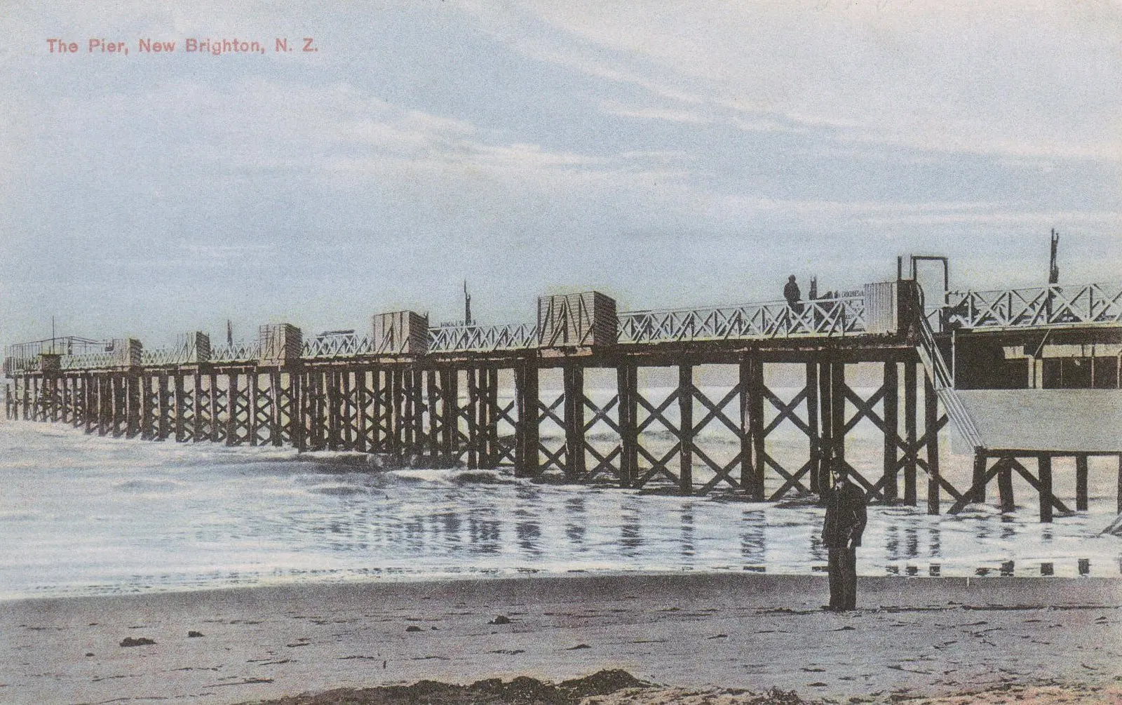 Новая Зеландия NZ новая Brighton Pier дорожная Классическая Настенная Наклейка холст