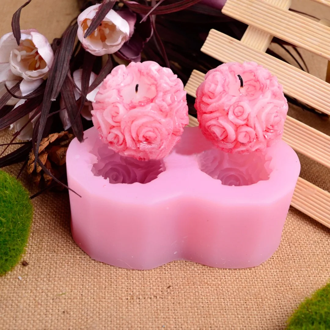 1pc Fashion 3D Rose Flower Ball Shaped Silicone Decorative Soap Candle Molds Mould
1pc Fashion 3D Rose Flower Ball Shaped Silicone Decorative Soap Candle Molds Mould