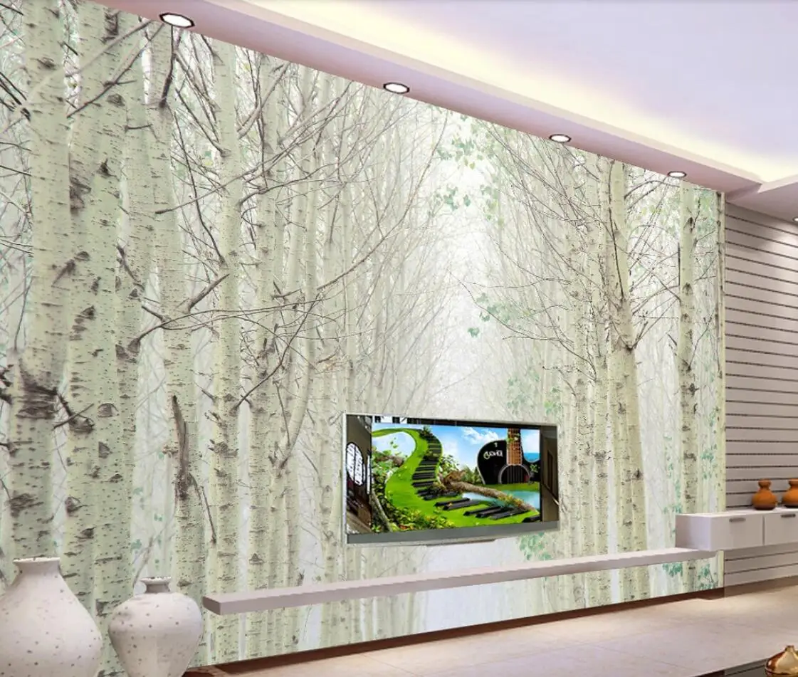White Birch Wallpaper Mural Wall Paper Rolls for Living Room Home Wall Art Painting Papel De Parede Floral Wall Decor Custom
White Birch Wallpaper Mural Wall Paper Rolls for Living Room Home Wall Art Painting Papel De Parede Floral Wall Decor Custom