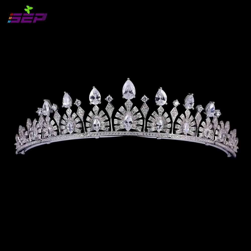 Vintage Royal Crown Full AAA CZ Tiara for Bridal Wedding Hair Jewelry and Women Birthday Party Crown CH10160
Vintage Royal Crown Full AAA CZ Tiara for Bridal Wedding Hair Jewelry and Women Birthday Party Crown CH10160