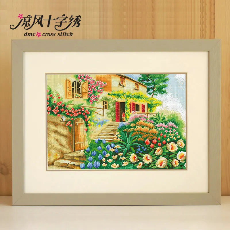 Flowers are around the hut cross stitch kit DMC brand thread animal dog count canvas fabric embroidery handmade needlework
Flowers are around the hut cross stitch kit DMC brand thread animal dog count canvas fabric embroidery handmade needlework