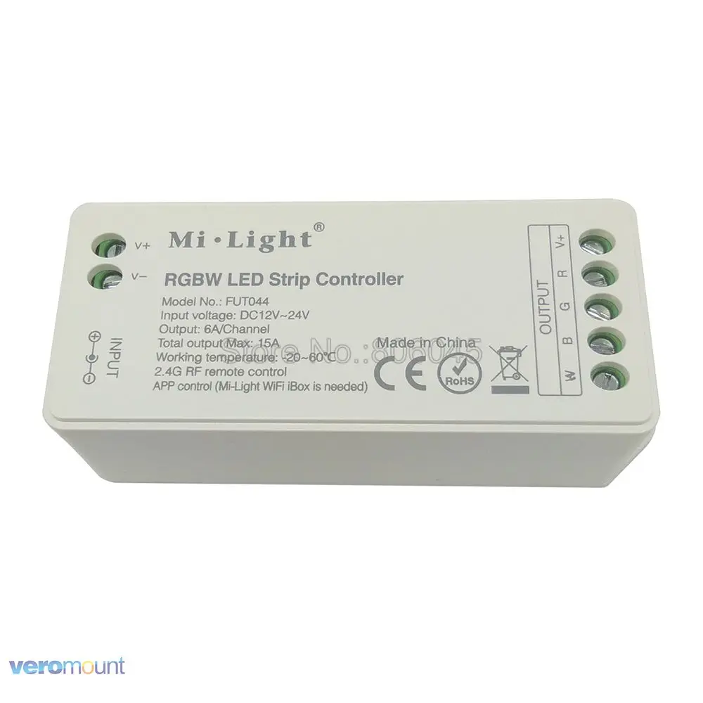FUT044 DC12V 24V 15A Mi.light 2.4G Wireless RGBW LED Controller FUT044 WiFi Compatible for RGBCW RGBWW LED Strip
FUT044 DC12V 24V 15A Mi.light 2.4G Wireless RGBW LED Controller FUT044 WiFi Compatible for RGBCW RGBWW LED Strip