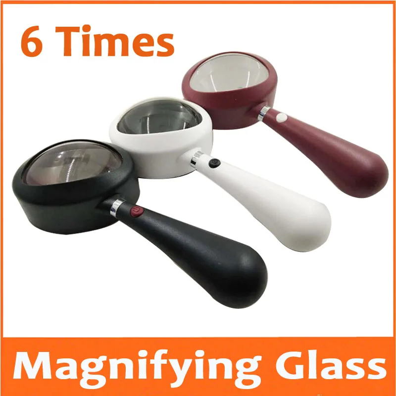 6X 35mm Lens Red Black White Pocket Gift LED Children Educational Magnifier 6.5 Times Magnifying Glass Handheld Reading Loupe
6X 35mm Lens Red Black White Pocket Gift LED Children Educational Magnifier 6.5 Times Magnifying Glass Handheld Reading Loupe