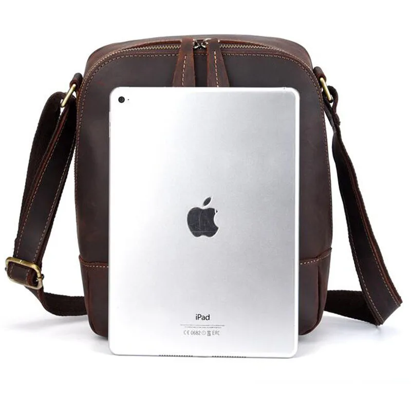Men Vintage Crazy Horse Cowhide Cross Body Bags Men Messenger Briefcase Brand Trend Vertical High Quality Sling Shoulder Bag
Men Vintage Crazy Horse Cowhide Cross Body Bags Men Messenger Briefcase Brand Trend Vertical High Quality Sling Shoulder Bag