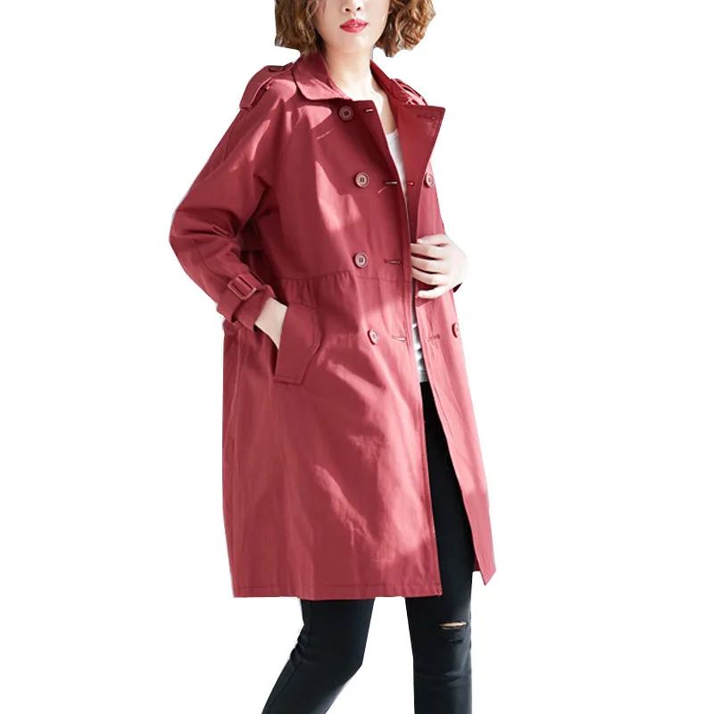 2019 spring autumn fashion women trench coat Korean loose large size 4XL women windbreaker new double-breasted soild trench coat
2019 spring autumn fashion women trench coat Korean loose large size 4XL women windbreaker new double-breasted soild trench coat