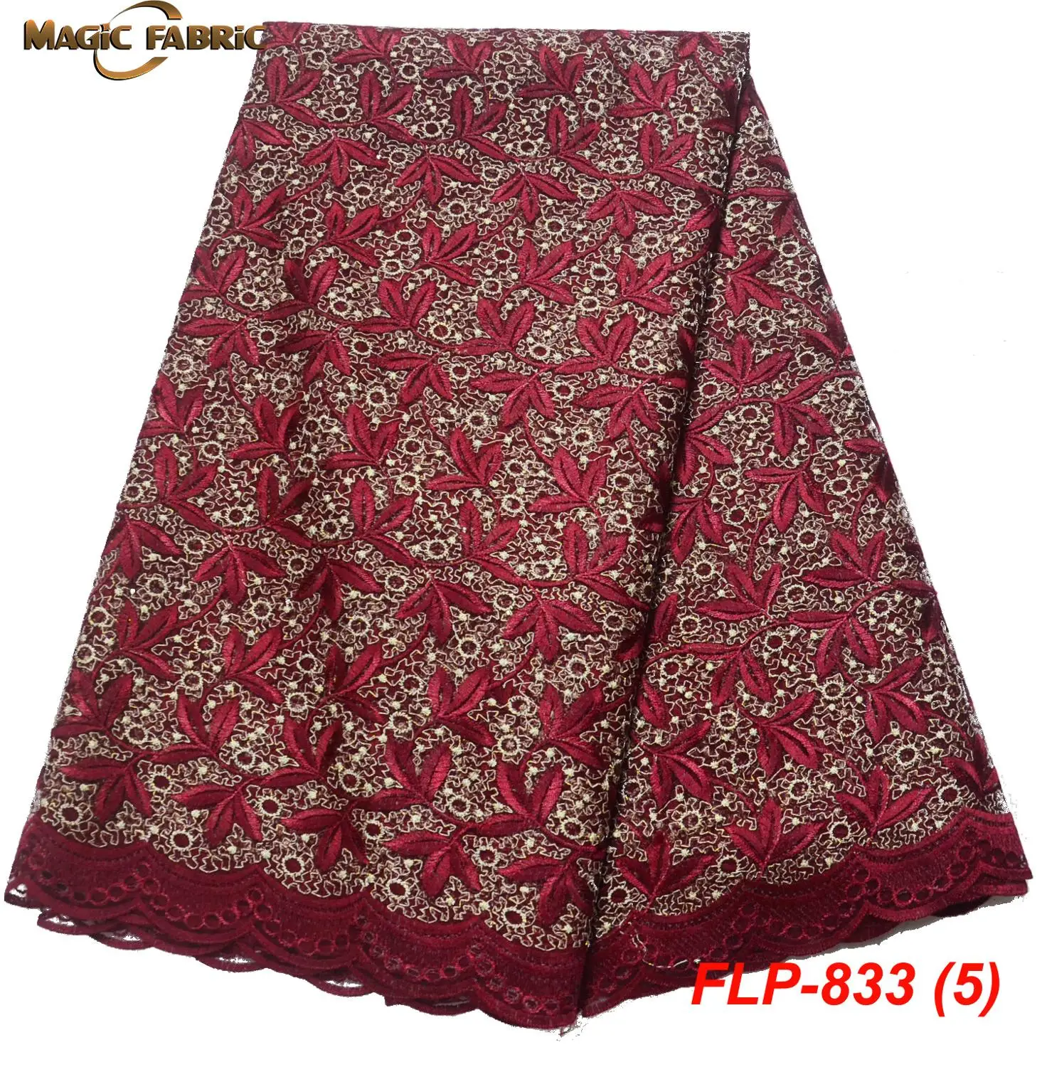 Embroidery African Lace Fabric High Quality French Mesh Nigeria Lace Fabric Material FLP-833
Embroidery African Lace Fabric High Quality French Mesh Nigeria Lace Fabric Material FLP-833