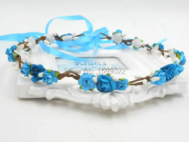 Blue Bohemian Flower Headband Hanukkah Gypsy Hair Band Winter Wedding Floral Hair Crown Ladies Holiday Photo Shoot Accessories
Blue Bohemian Flower Headband Hanukkah Gypsy Hair Band Winter Wedding Floral Hair Crown Ladies Holiday Photo Shoot Accessories