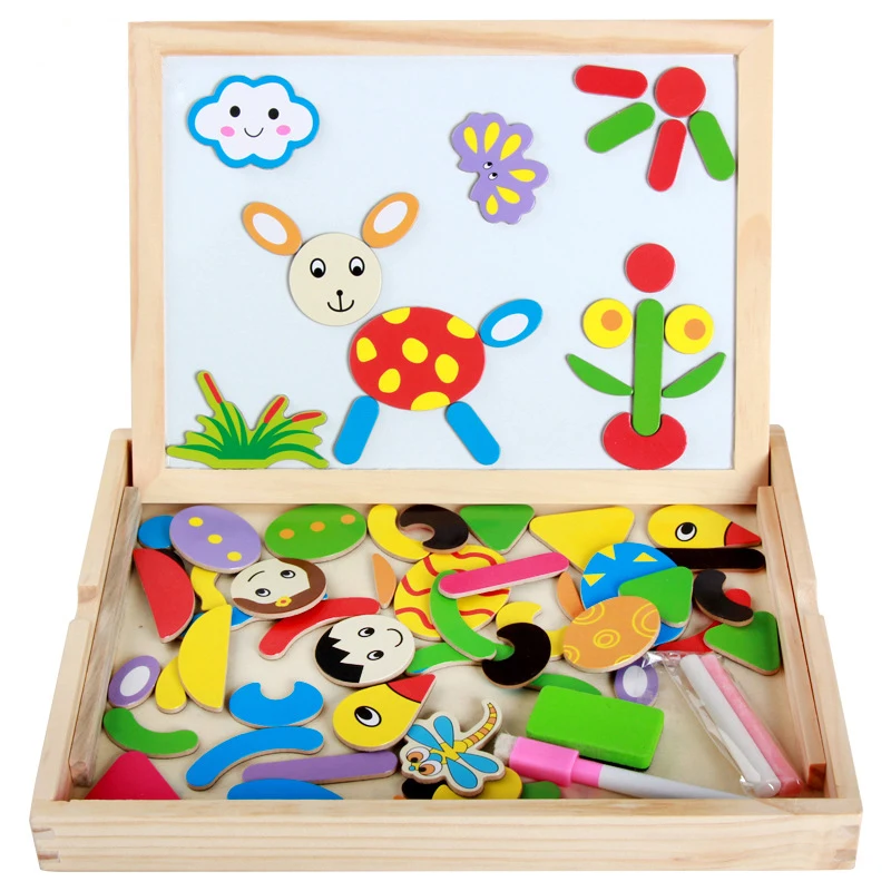 

Игрушки Монтессори, Обучающие деревянные игрушки для детей, раннее обучение, наклейки, умные обучающие материалы