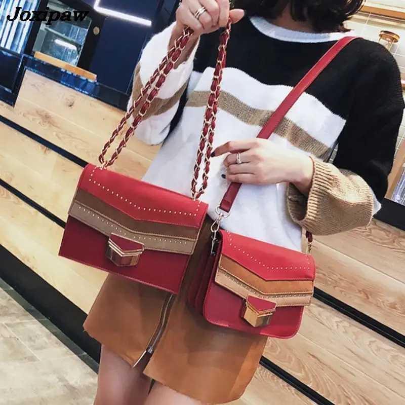 Retro Fashion Simple Female Square Bag 2018 New Quality Matte Leather Women's Designer Handbag Lock Chain Shoulder Messenger bag
Retro Fashion Simple Female Square Bag 2018 New Quality Matte Leather Women's Designer Handbag Lock Chain Shoulder Messenger bag