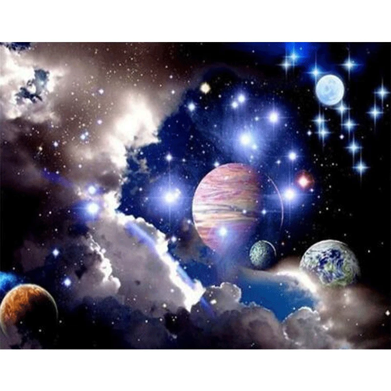 5D DIY Full Drill Round Diamond Painting Starry Planets Sky Pattern Diamond Embroidery Cross Stitch Stickers Needlework
5D DIY Full Drill Round Diamond Painting Starry Planets Sky Pattern Diamond Embroidery Cross Stitch Stickers Needlework
