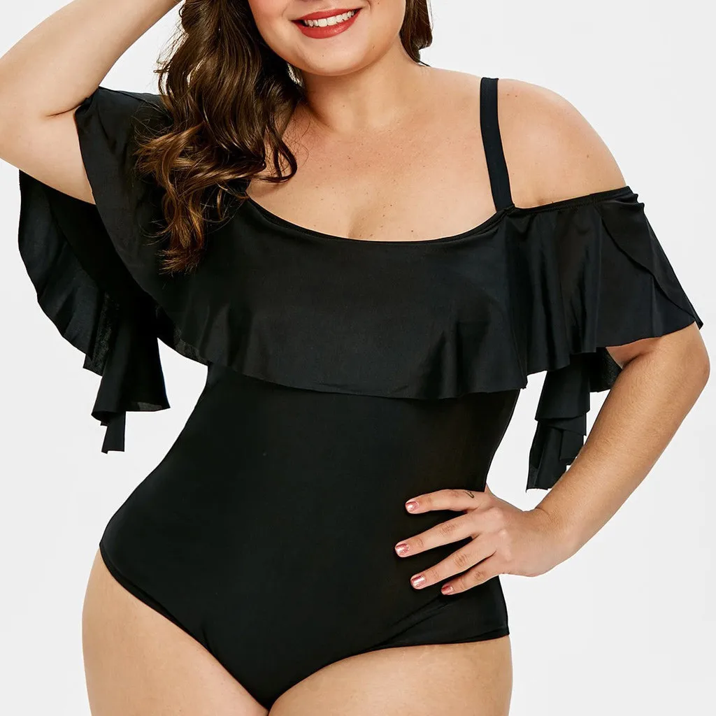 2019 Women Plus Size XL-L5 Solid Ruffle One Piece Swimsuit Strap Sexy Padded Swimwear Backless Swim Suit Summer Beachwear Mayo
2019 Women Plus Size XL-L5 Solid Ruffle One Piece Swimsuit Strap Sexy Padded Swimwear Backless Swim Suit Summer Beachwear Mayo