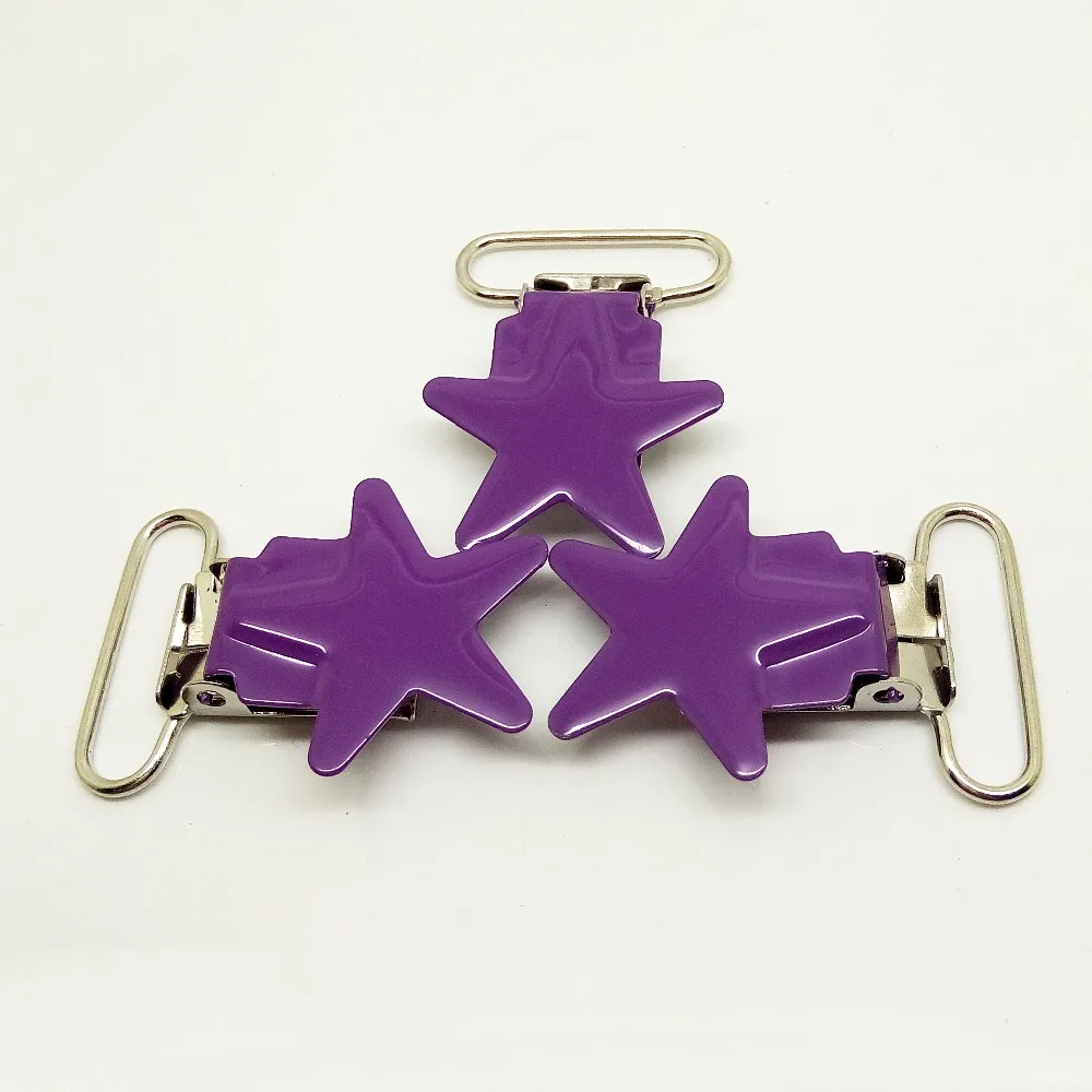 Purple suspender clips 20pcs pacifier clips holder clip for baby enamel suspender clips
Purple suspender clips 20pcs pacifier clips holder clip for baby enamel suspender clips