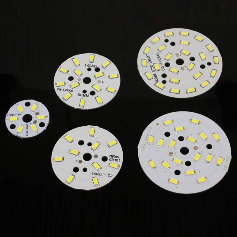 

10pcs led plate Source 3W 5W 7W 9W 12W 15W Warm White / Cool White 5730 SMD LED with Aluminum pcb Base for led bulb downlight