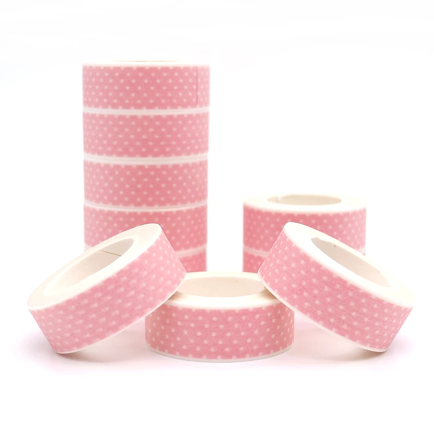 10m*15mm Pink Washi Tape DIY Masking Tape Decoration Scrapbooking Adhesive Tape Kawaii Stationery 1 PCS
10m*15mm Pink Washi Tape DIY Masking Tape Decoration Scrapbooking Adhesive Tape Kawaii Stationery 1 PCS