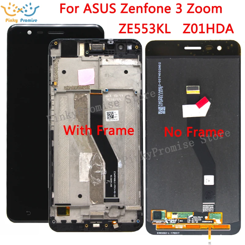ЖК дисплей AMOLED 5 дюйма для ASUS Zenfone 3 Zoom ZE553KL сенсорный экран с дигитайзером S без