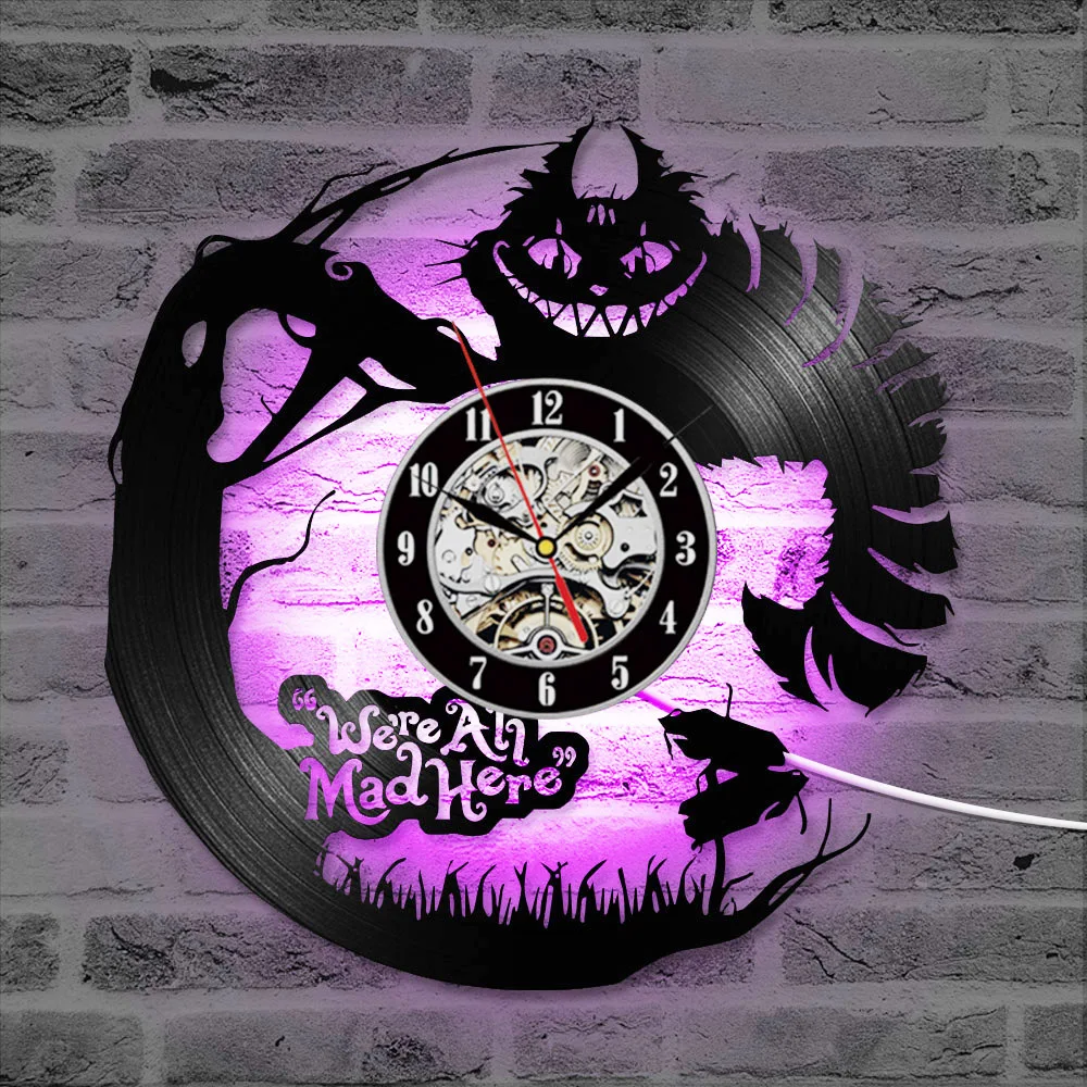 3D Cartoon Alice in Wonderland Vinyl Record LED Clock Creative CD Record Clock Antique New Design Hanging Clock Home Decor
3D Cartoon Alice in Wonderland Vinyl Record LED Clock Creative CD Record Clock Antique New Design Hanging Clock Home Decor