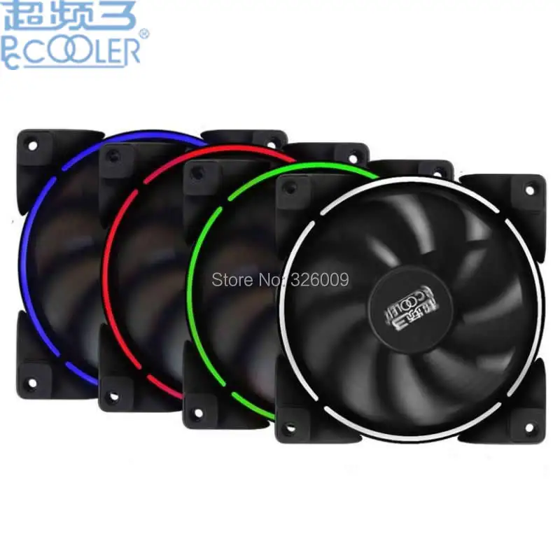 Охлаждающее кольцо PcCooler яркого цвета Луны 12 см вентилятор на солнечной батарее